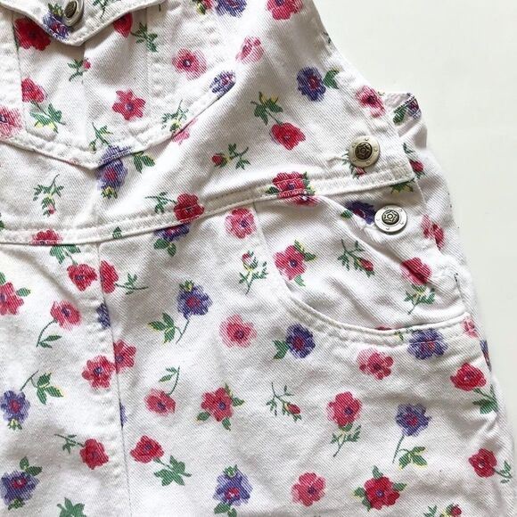 Vintage Alley Cat sports club denim shortalls  6X - Picture 3 of 7